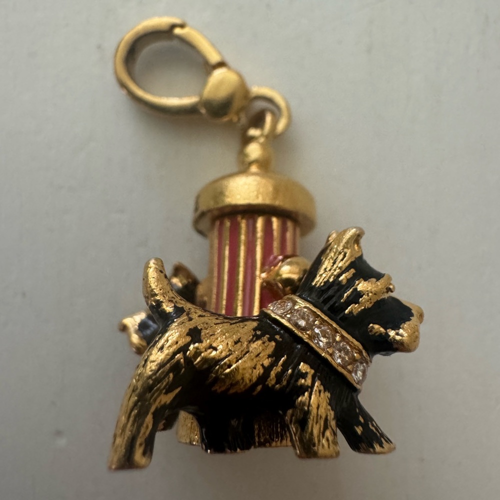Juicy Couture Vintage 2005 Scotties Dog Gold Fire Hydrant Charm